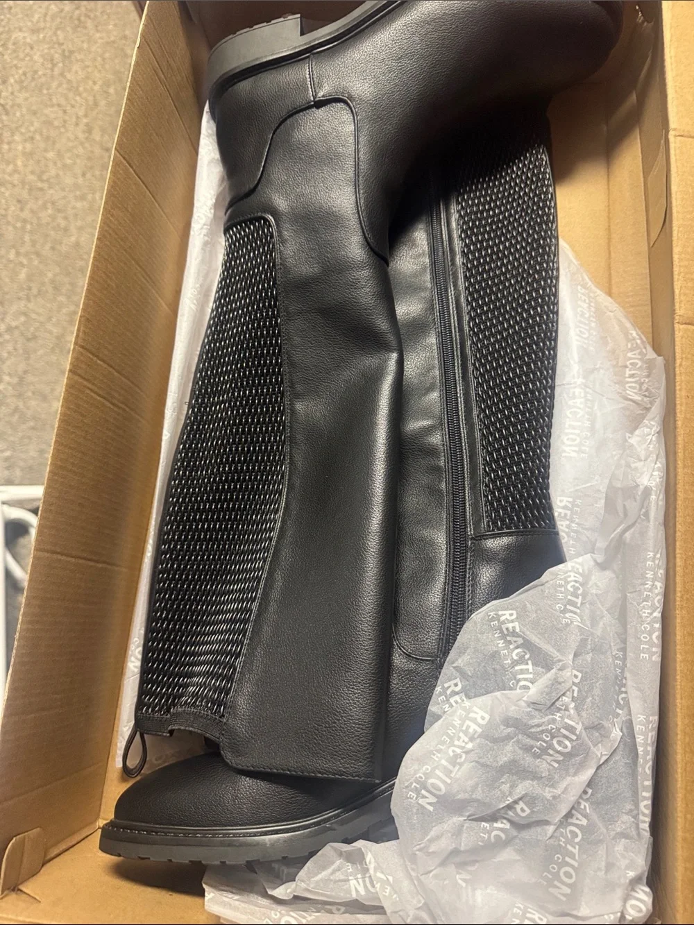 Kenneth Cole Reaction Black Over-the-Knee Riding Boots
